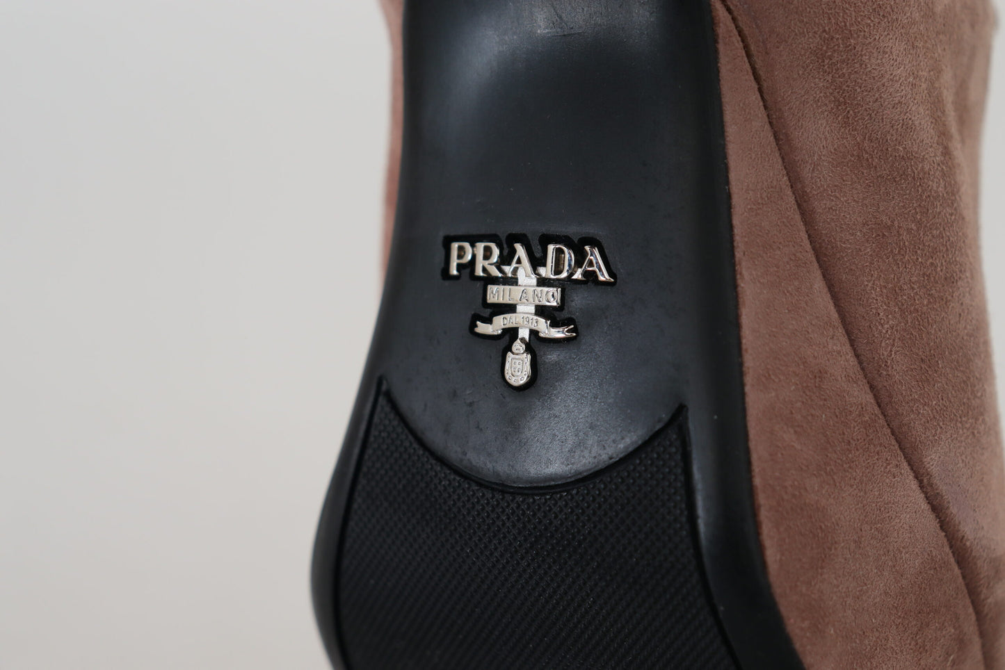 Prada Elegant Dark Rose Suede Heels - Ora And Co.