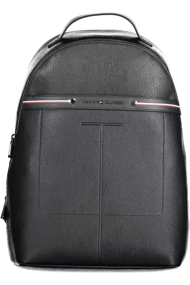 Tommy Hilfiger Black Polyethylene Men Backpack - Ora And Co.