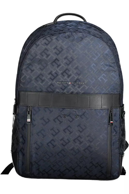 Tommy Hilfiger Blue Polyester Men Backpack - Ora And Co.