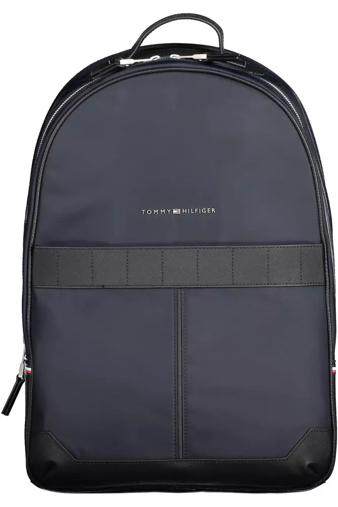 Tommy Hilfiger Blue Polyester Men Backpack - Ora And Co.