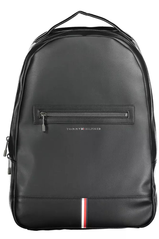 Tommy Hilfiger Black Polyethylene Men Backpack - Ora And Co.