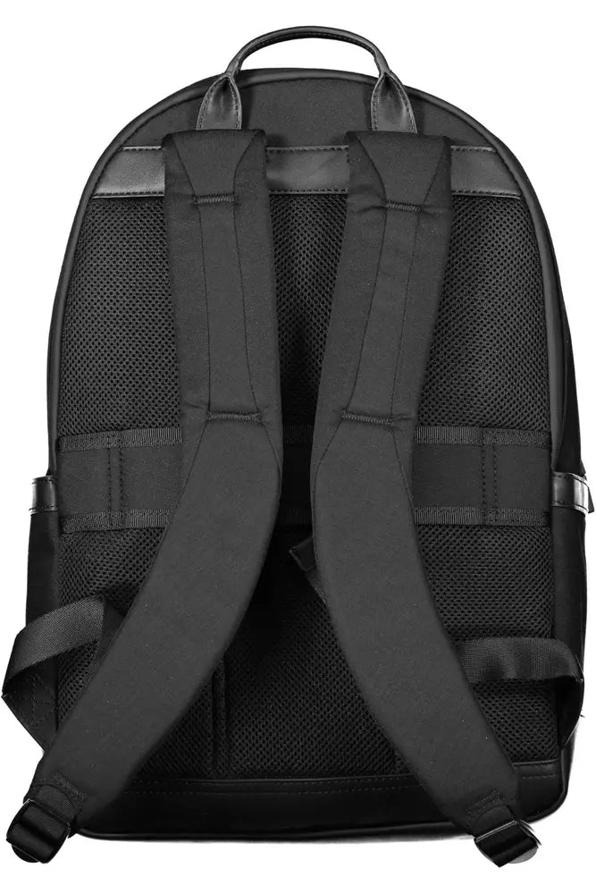 Tommy Hilfiger Black Nylon Men Backpack - Ora And Co.