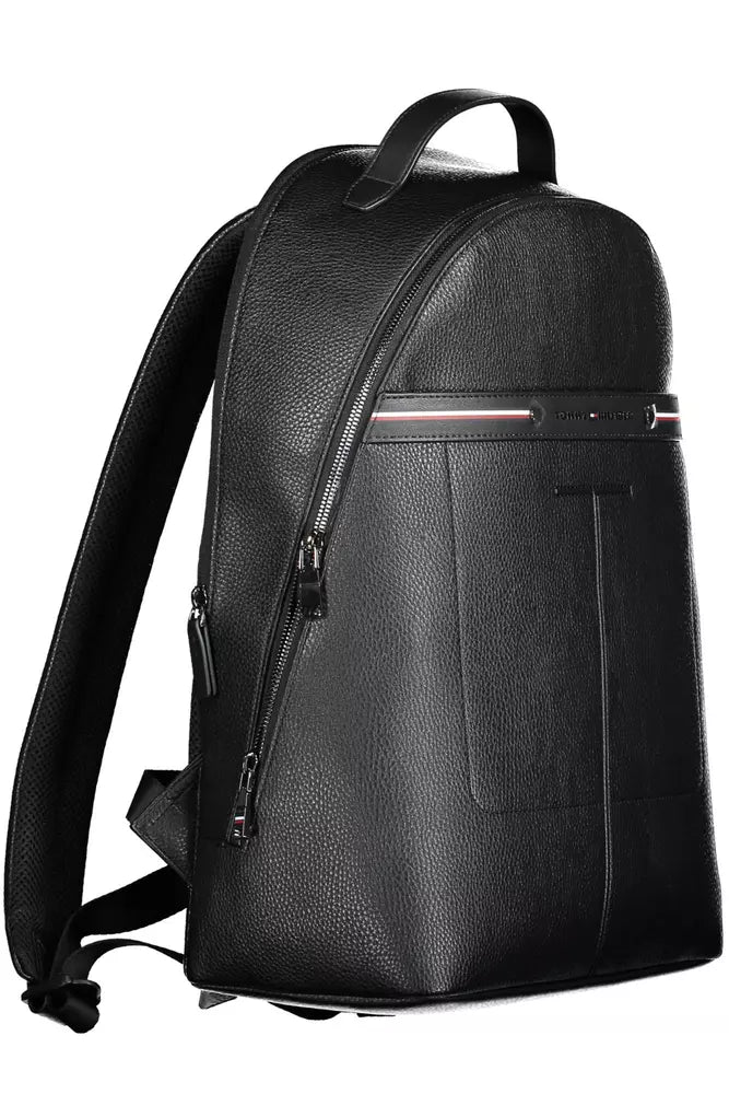 Tommy Hilfiger Black Polyethylene Men Backpack - Ora And Co.