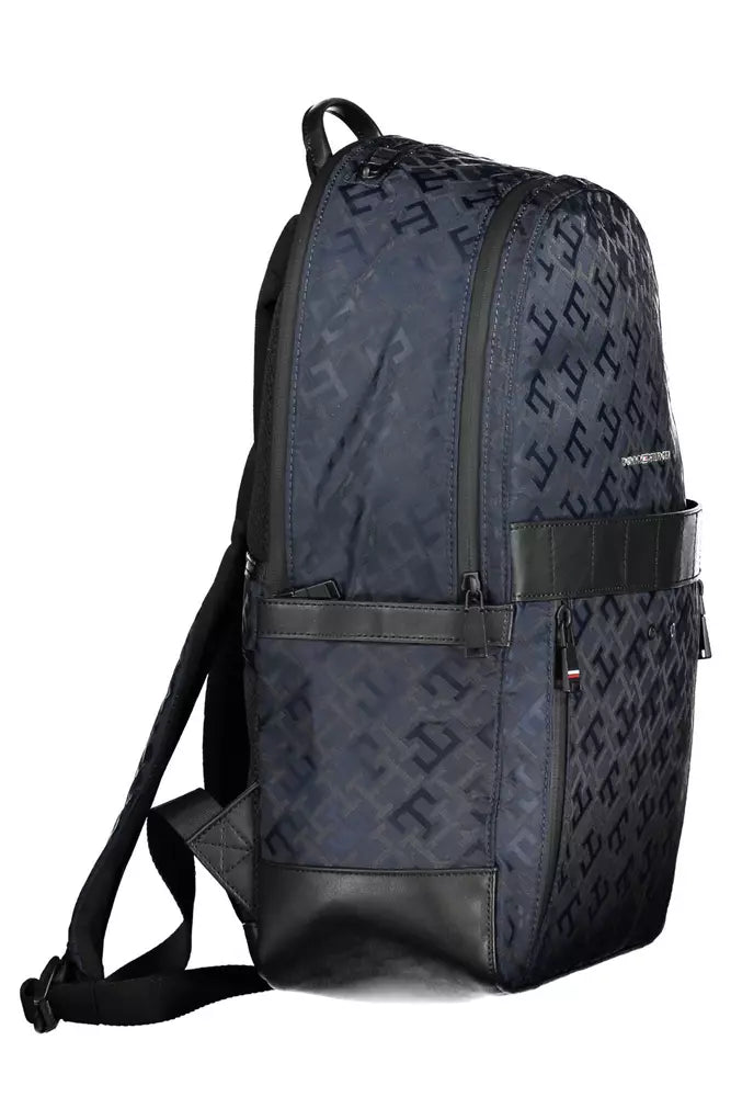 Tommy Hilfiger Blue Polyester Men Backpack - Ora And Co.