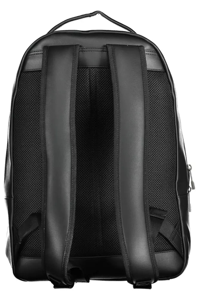 Tommy Hilfiger Black Polyethylene Men Backpack - Ora And Co.