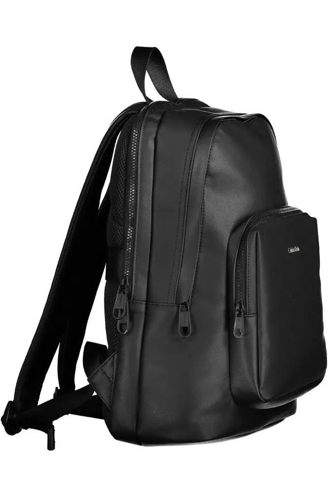 Calvin Klein Black Polyester Men Backpack - Ora And Co.