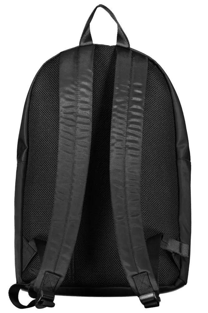 Tommy Hilfiger Black Polyester Men Backpack - Ora And Co.