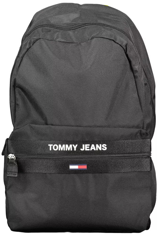 Tommy Hilfiger Black Polyester Men Backpack - Ora And Co.