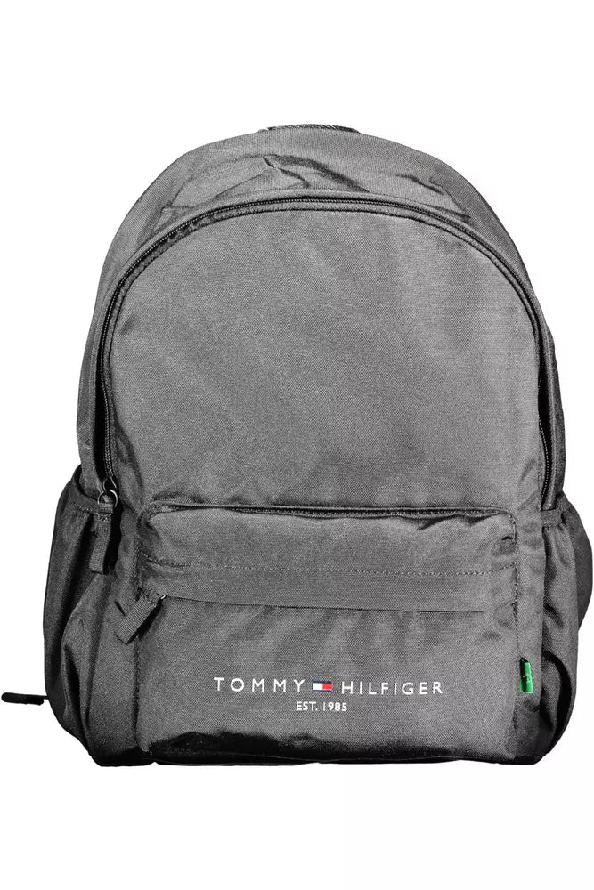 Tommy Hilfiger Black Polyester Men Backpack - Ora And Co.