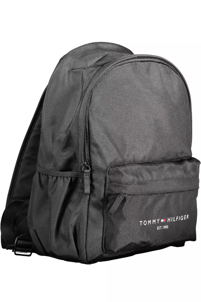 Tommy Hilfiger Black Polyester Men Backpack - Ora And Co.