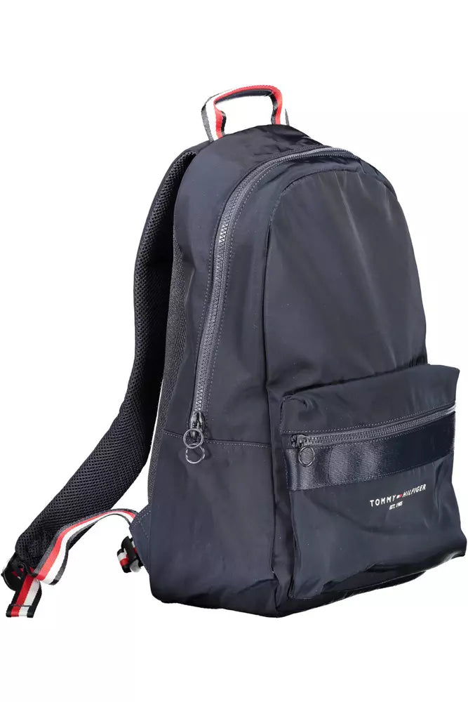 Tommy Hilfiger Blue Polyester Men Backpack - Ora And Co.