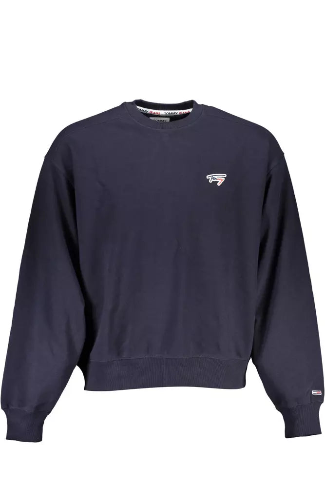 Tommy Hilfiger Blue Cotton Men Sweater - Ora And Co.