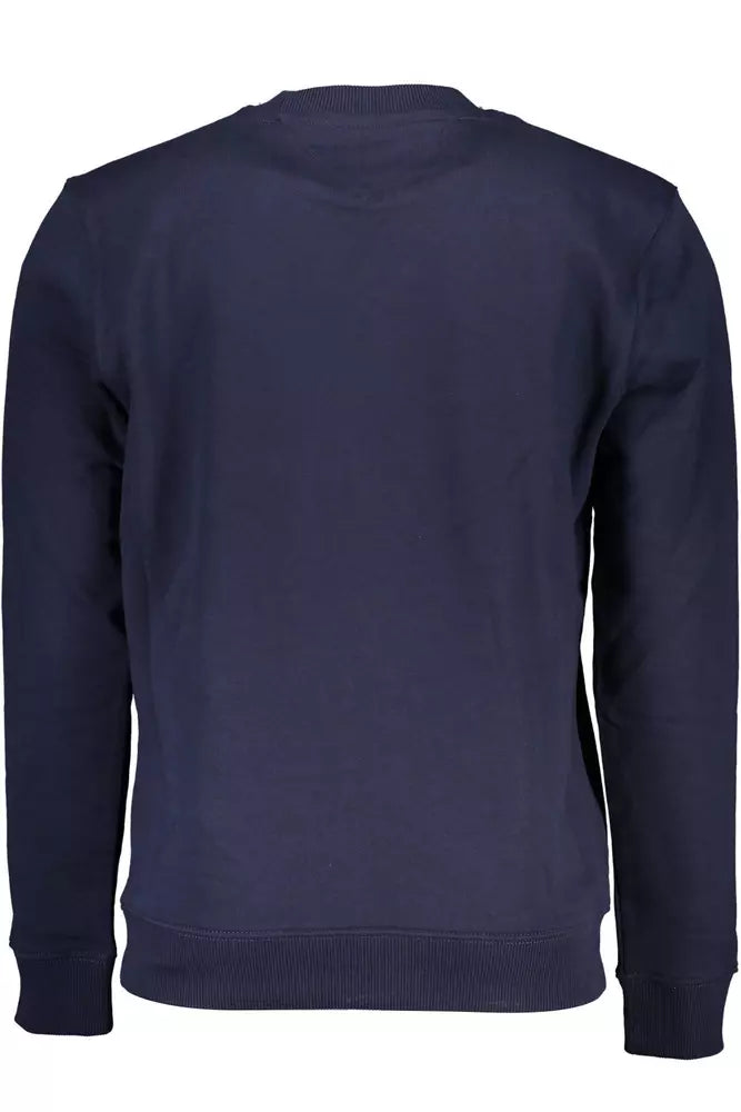 Tommy Hilfiger Blue Cotton Men Sweater - Ora And Co.