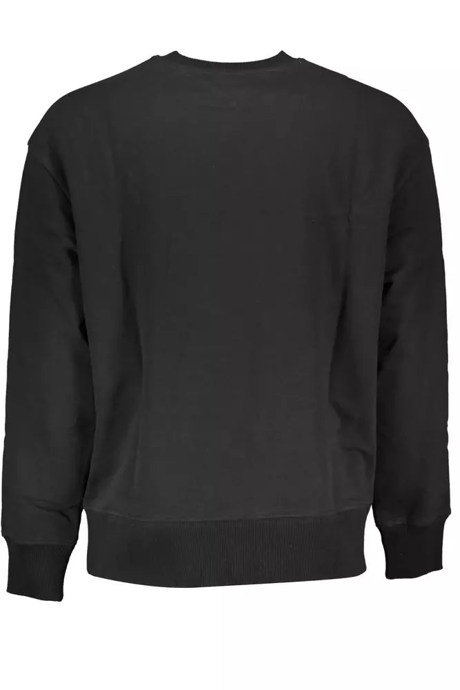 Tommy Hilfiger Black Cotton Men Sweater - Ora And Co.