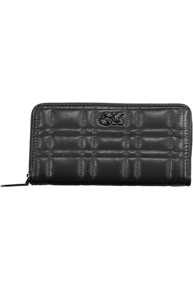 Calvin Klein Black Polyester Women Wallet - Ora And Co.