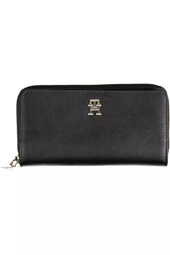 Tommy Hilfiger Black Polyethylene Women Wallet - Ora And Co.