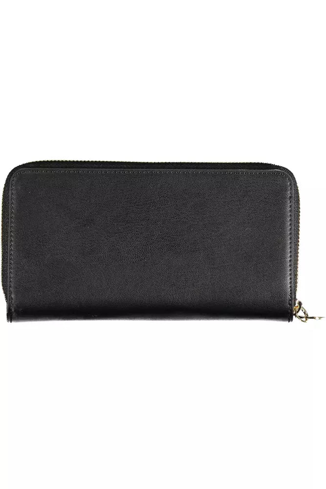 Tommy Hilfiger Black Polyethylene Women Wallet - Ora And Co.