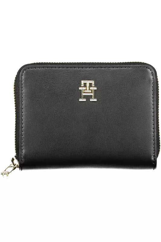 Tommy Hilfiger Black Polyethylene Women Wallet - Ora And Co.