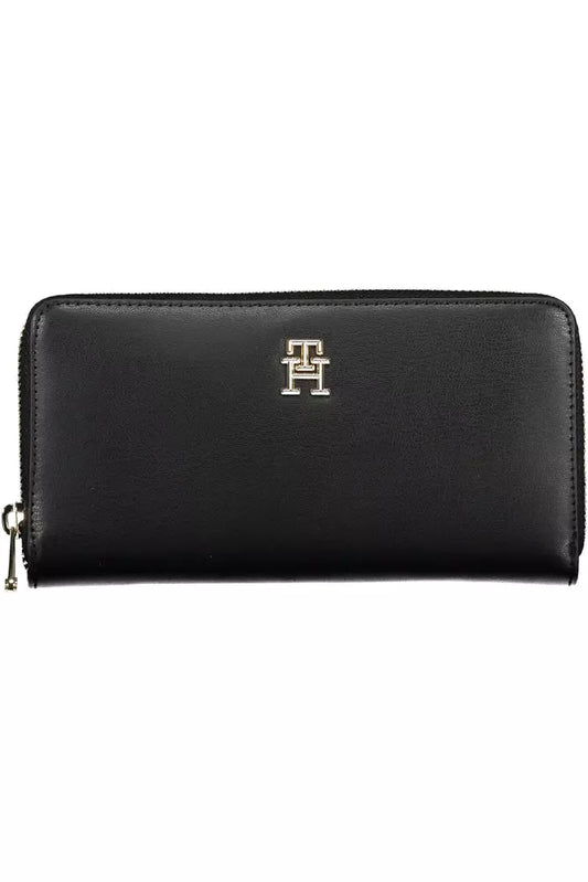 Tommy Hilfiger Black Polyethylene Women Wallet - Ora And Co.