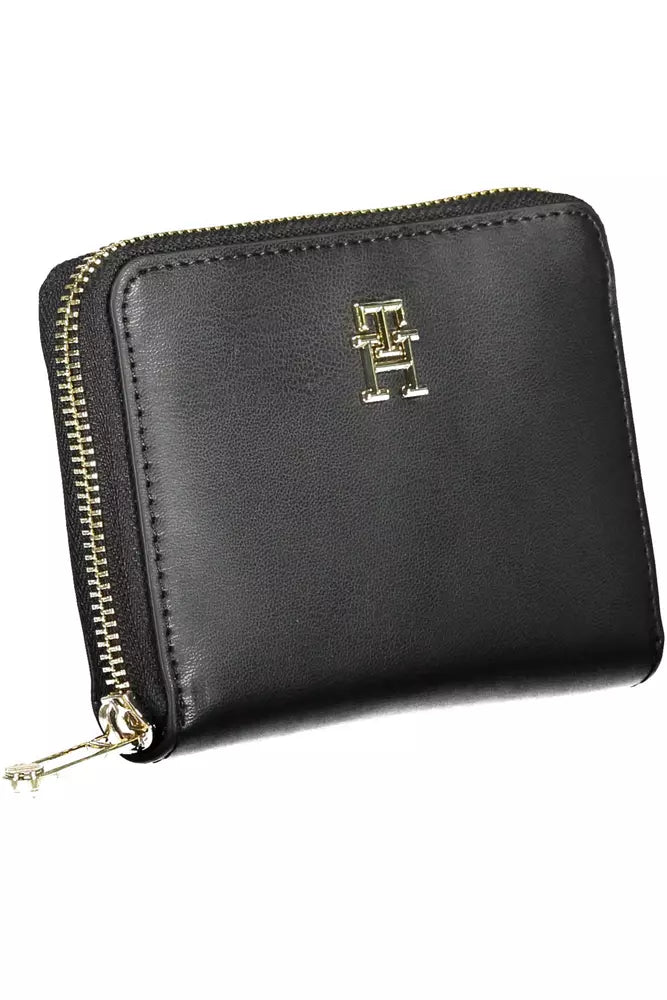 Tommy Hilfiger Black Polyethylene Women Wallet - Ora And Co.