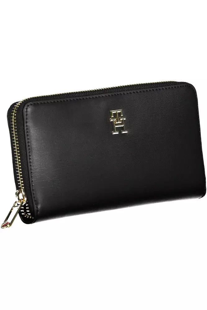 Tommy Hilfiger Black Polyethylene Women Wallet - Ora And Co.