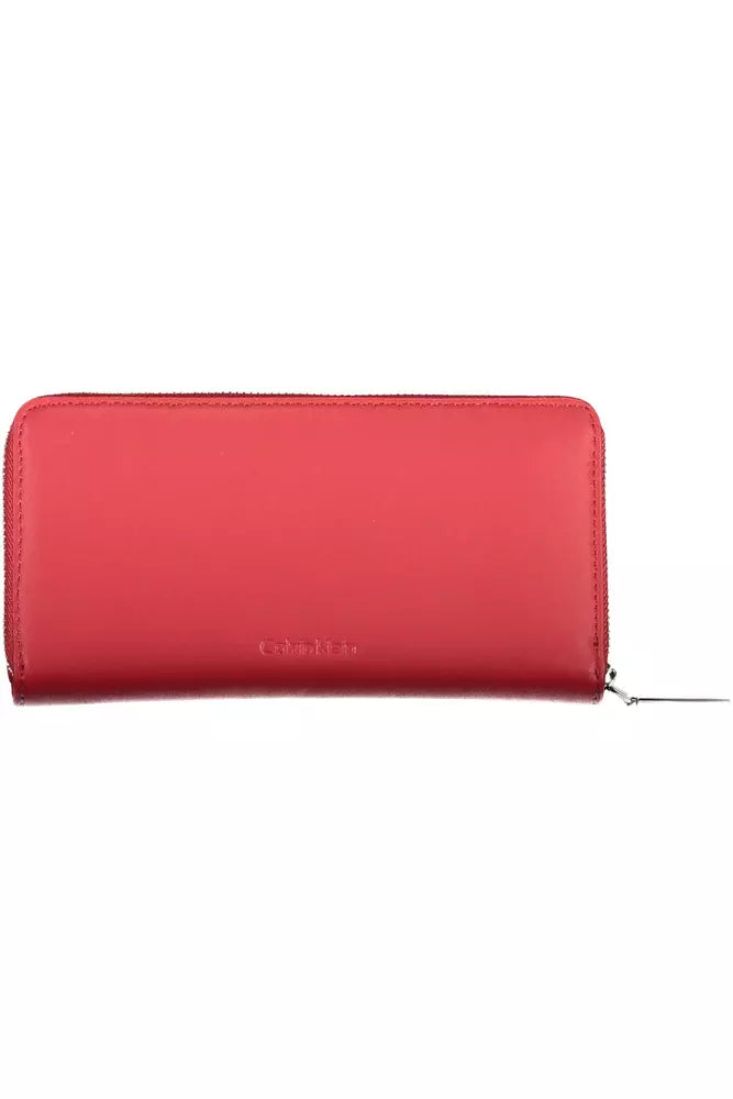 Calvin Klein Red Polyethylene Women Wallet - Ora And Co.