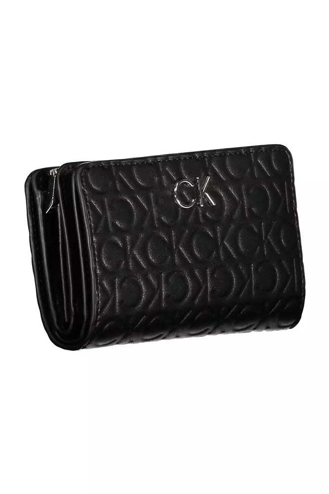 Calvin Klein Black Polyester Women Wallet - Ora And Co.