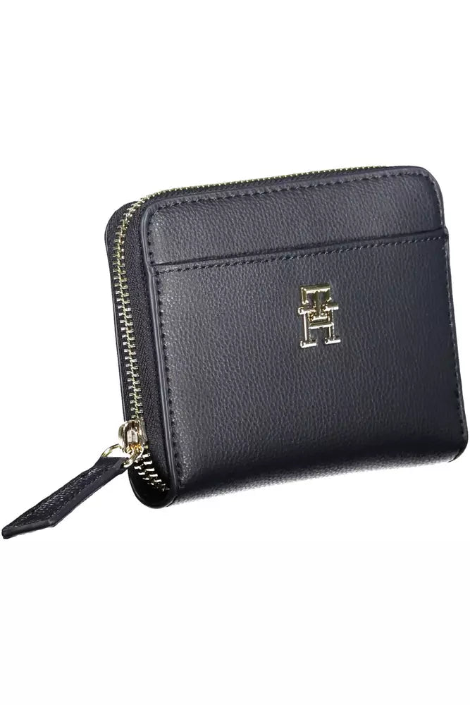 Tommy Hilfiger Blue Polyester Women Wallet - Ora And Co.