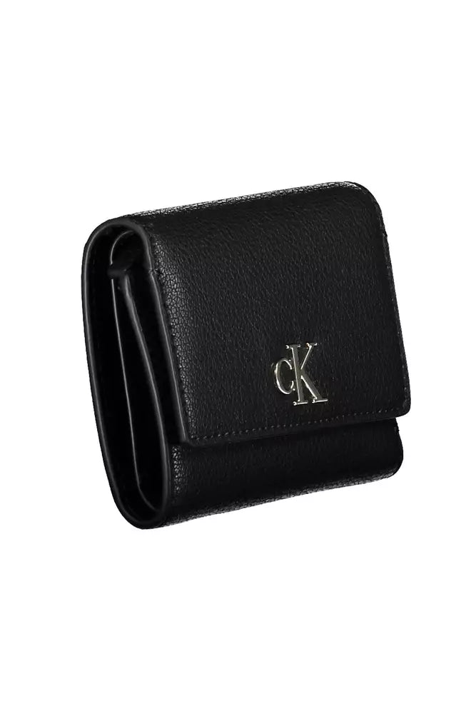 Calvin Klein Black Polyester Women Wallet - Ora And Co.