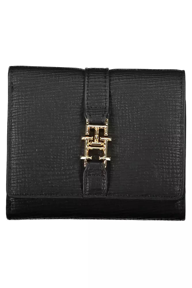 Tommy Hilfiger Black Polyethylene Women Wallet - Ora And Co.