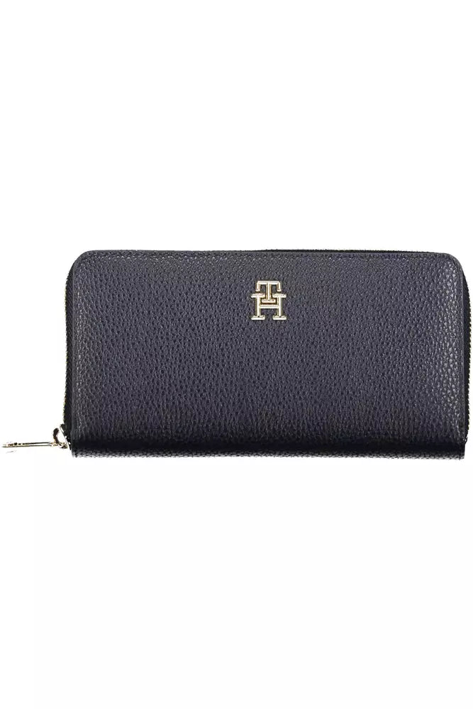 Tommy Hilfiger Blue Polyethylene Women Wallet - Ora And Co.