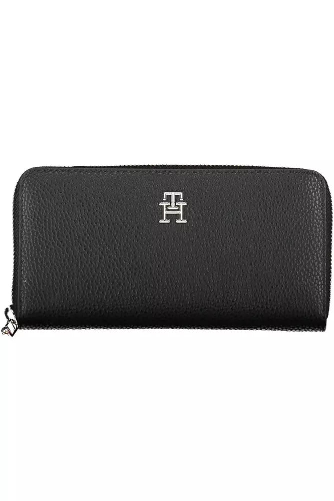 Tommy Hilfiger Black Polyethylene Women Wallet - Ora And Co.