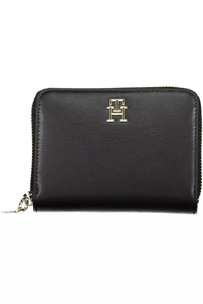 Tommy Hilfiger Black Polyethylene Women Wallet - Ora And Co.