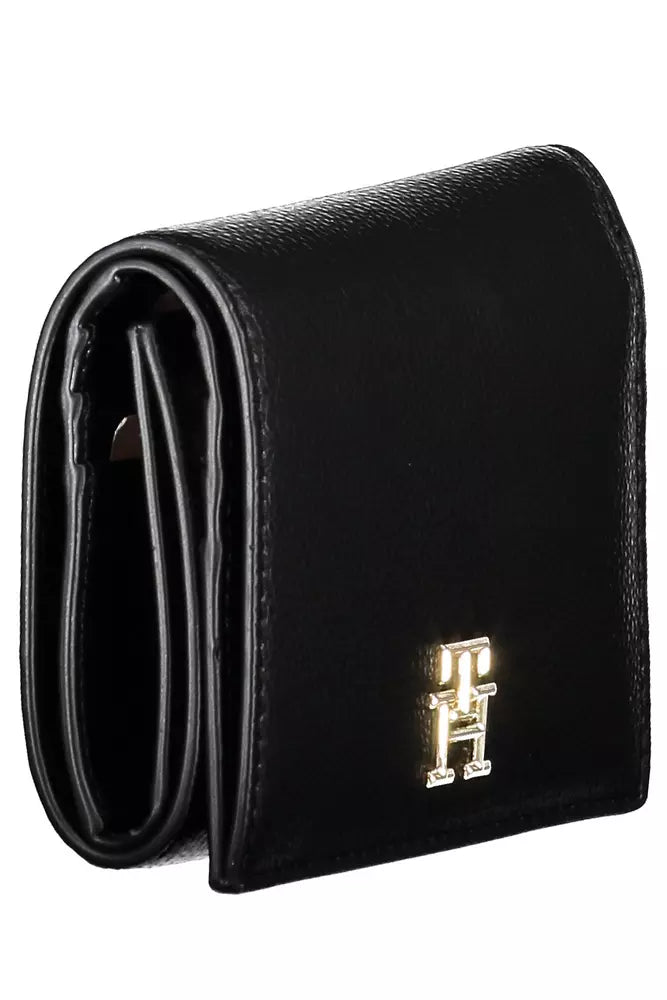 Tommy Hilfiger Black Polyethylene Women Wallet - Ora And Co.