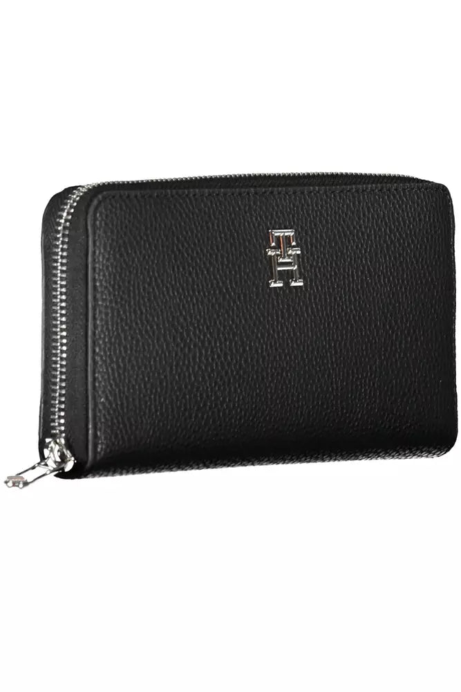 Tommy Hilfiger Black Polyethylene Women Wallet - Ora And Co.