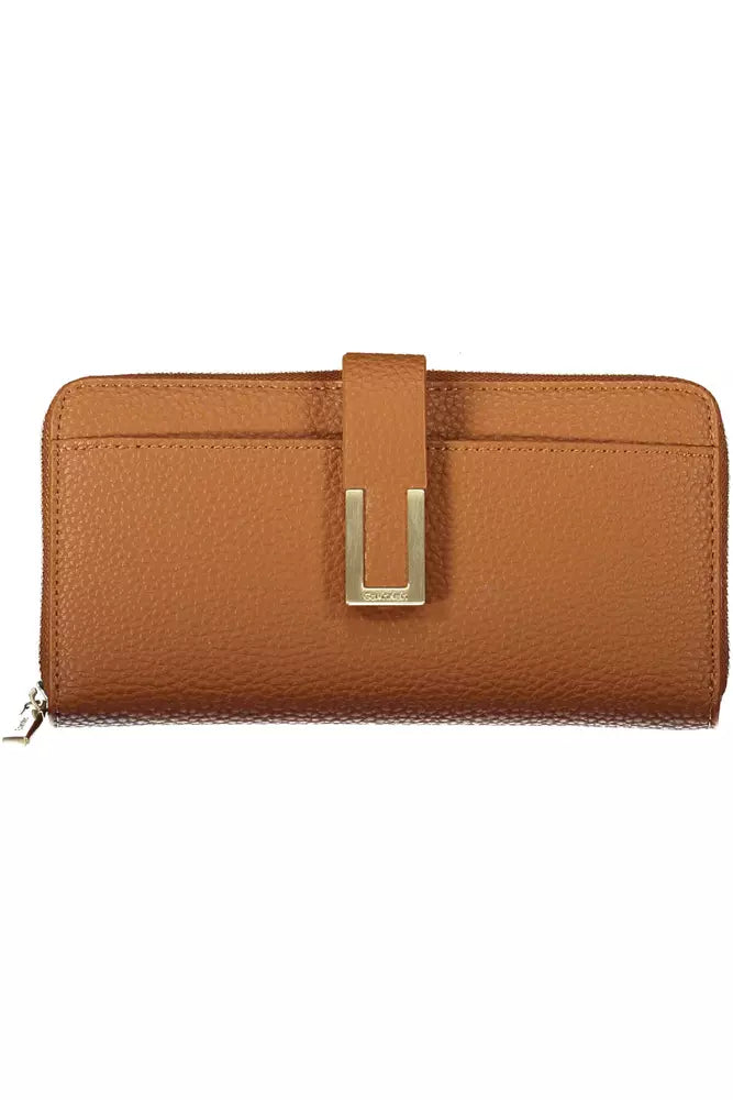 Calvin Klein Brown Polyester Women Wallet - Ora And Co.