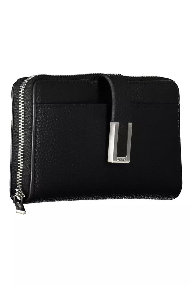 Calvin Klein Black Polyester Women Wallet - Ora And Co.