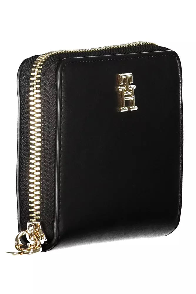 Tommy Hilfiger Black Polyethylene Women Wallet - Ora And Co.