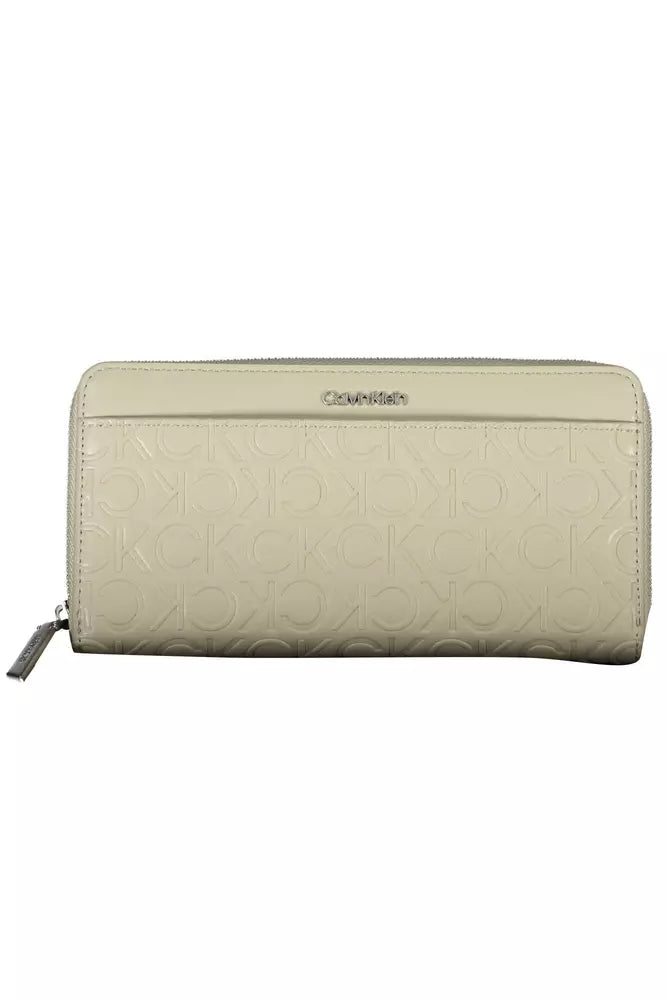 Calvin Klein Beige Polyethylene Women Wallet - Ora And Co.