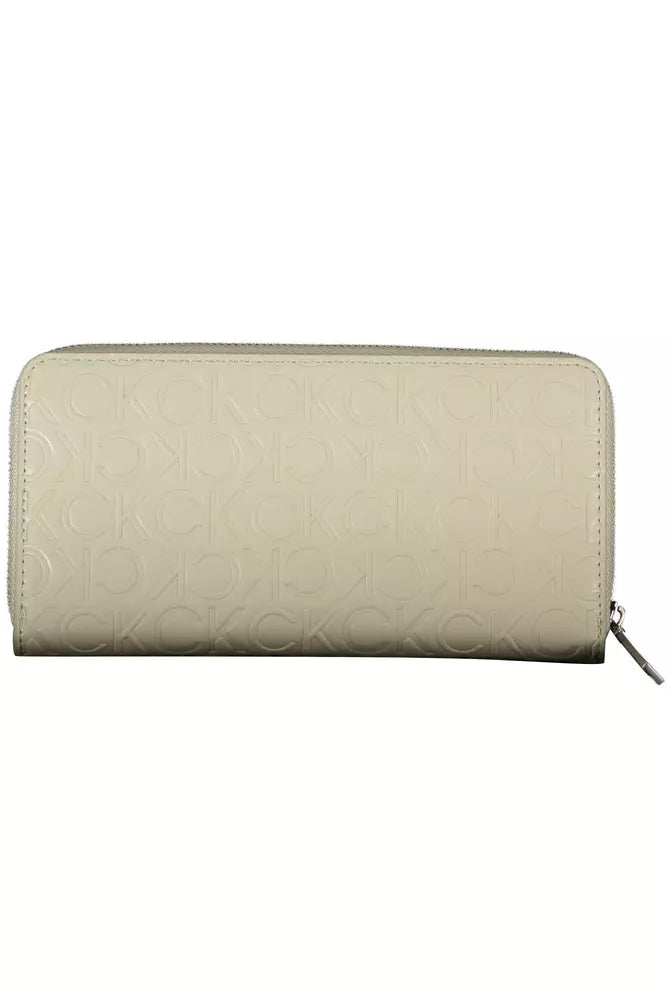 Calvin Klein Beige Polyethylene Women Wallet - Ora And Co.