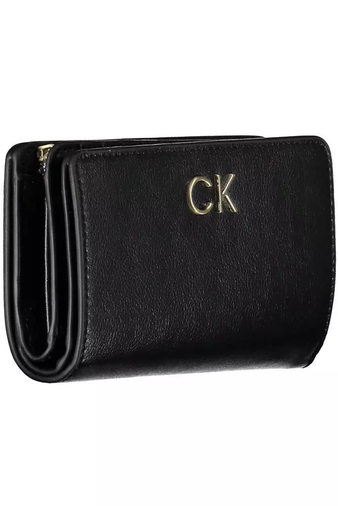 Calvin Klein Black Polyethylene Women Wallet - Ora And Co.