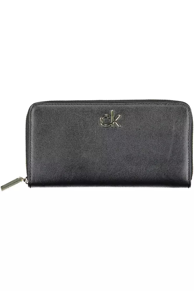 Calvin Klein Black Polyvinylchloride Women Wallet - Ora And Co.