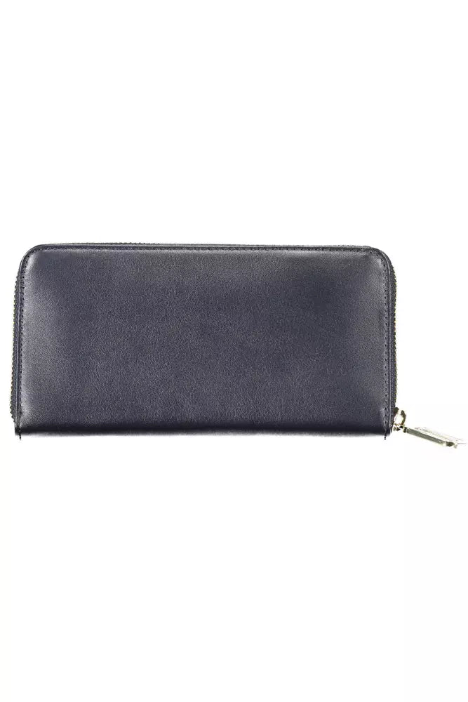 Tommy Hilfiger Blue Leather Women Wallet - Ora And Co.