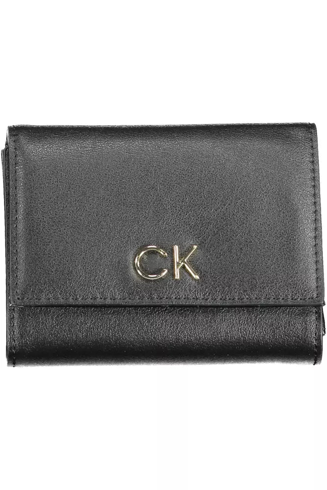 Calvin Klein Black Polyethylene Women Wallet - Ora And Co.