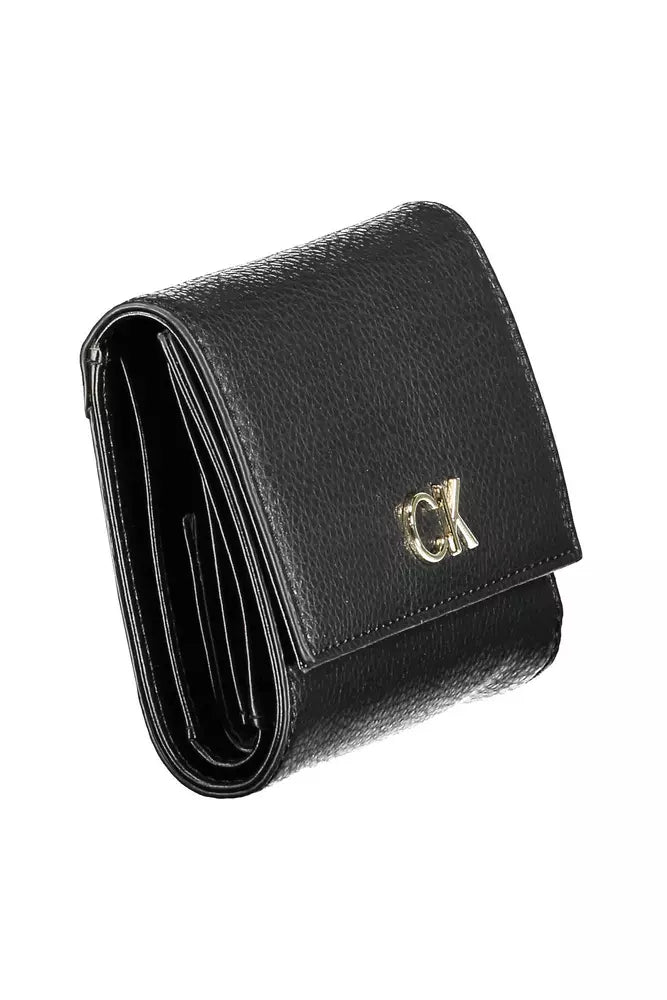 Calvin Klein Black Polyethylene Women Wallet - Ora And Co.