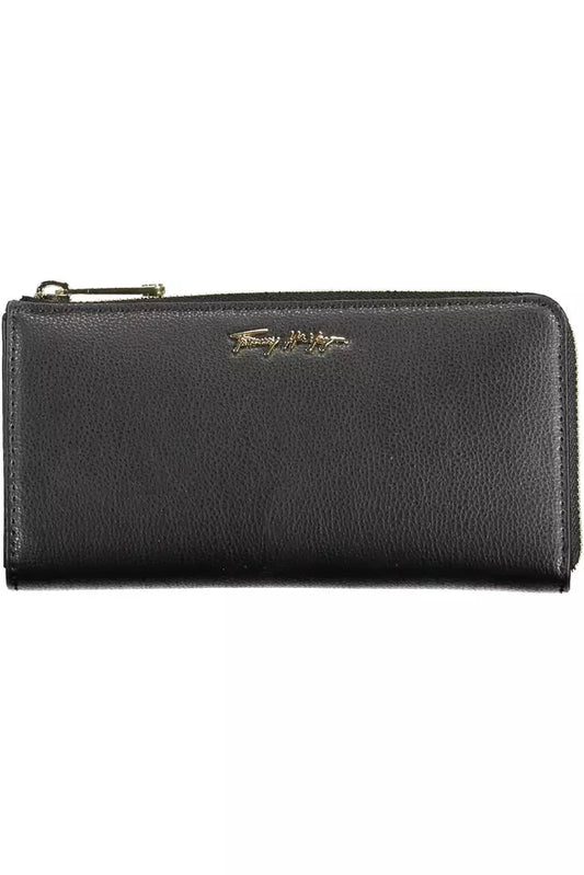 Tommy Hilfiger Black Polyethylene Women Wallet - Ora And Co.