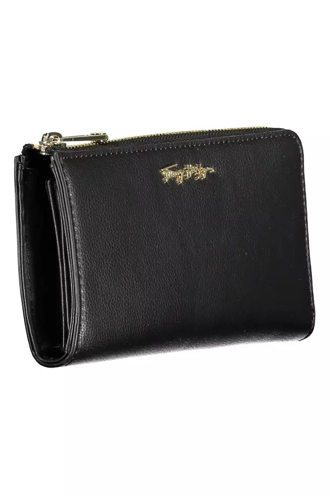 Tommy Hilfiger Black Polyethylene Women Wallet - Ora And Co.