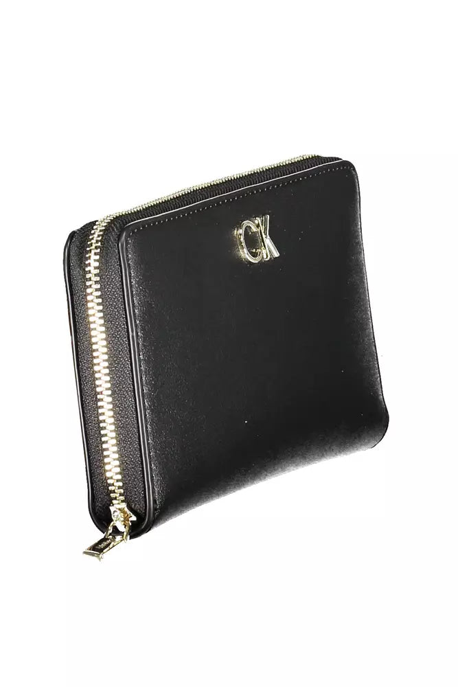 Calvin Klein Black Polyethylene Women Wallet - Ora And Co.