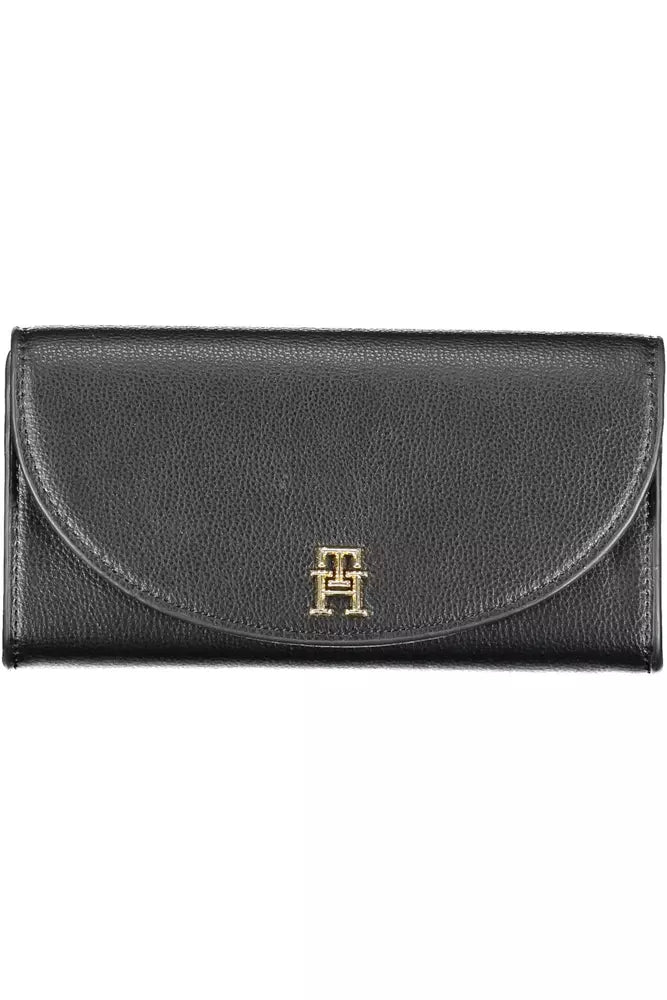 Tommy Hilfiger Black Polyethylene Women Wallet - Ora And Co.