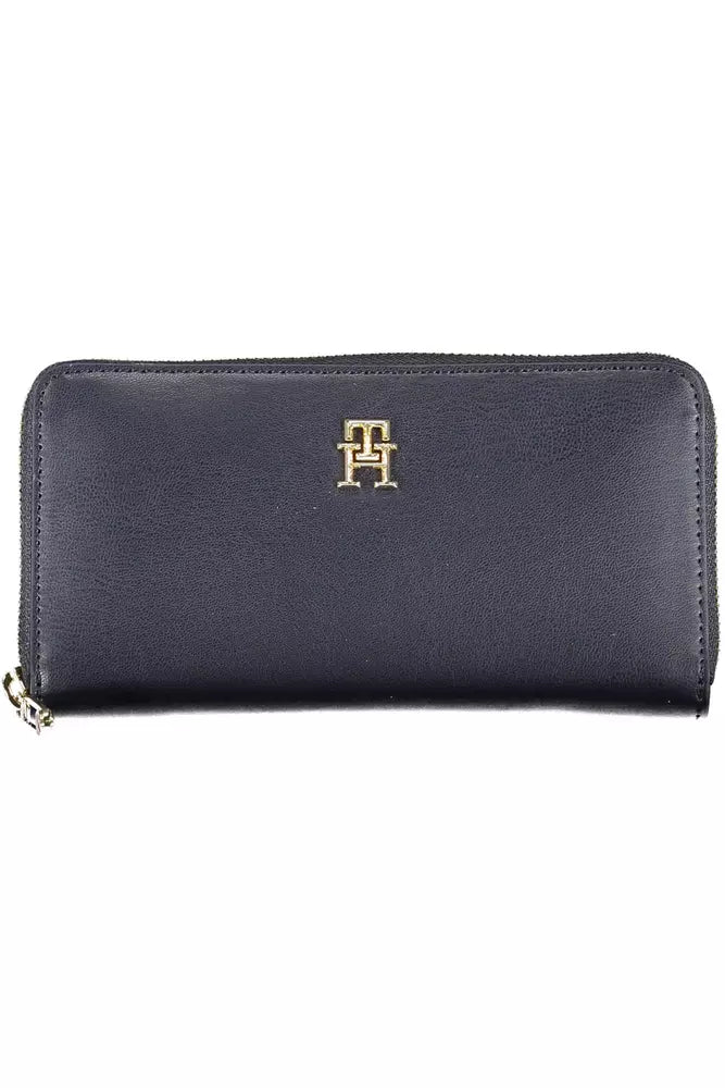 Tommy Hilfiger Blue Polyethylene Women Wallet - Ora And Co.